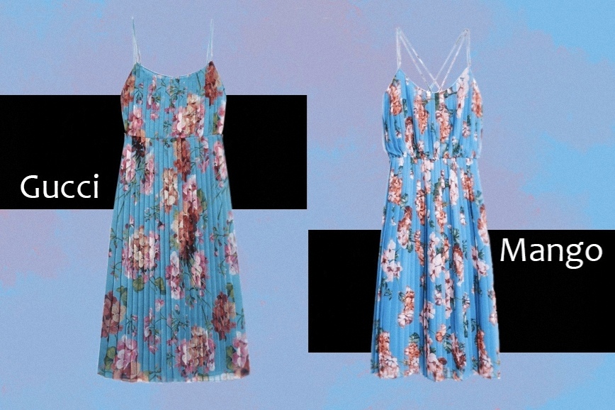 Платье Mango и платье Gucci