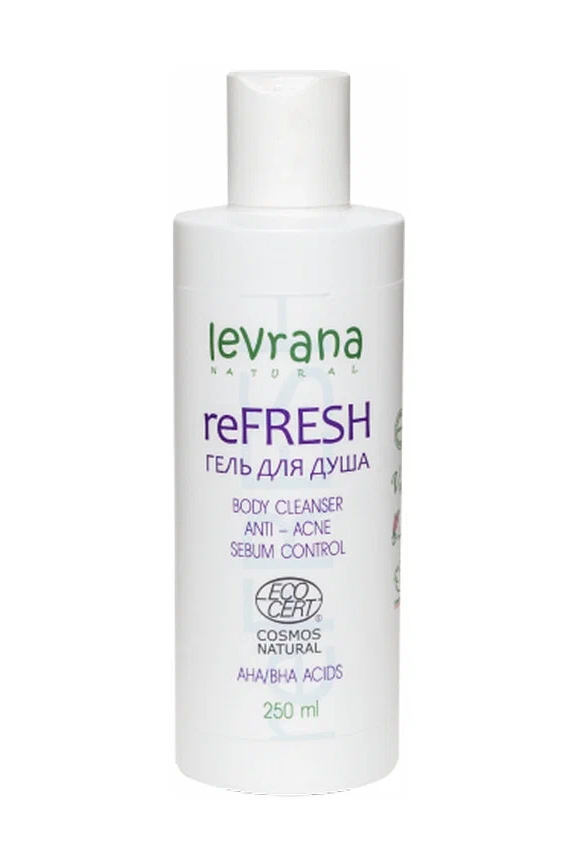 гели для душа с кислотами Levrana reFRESH