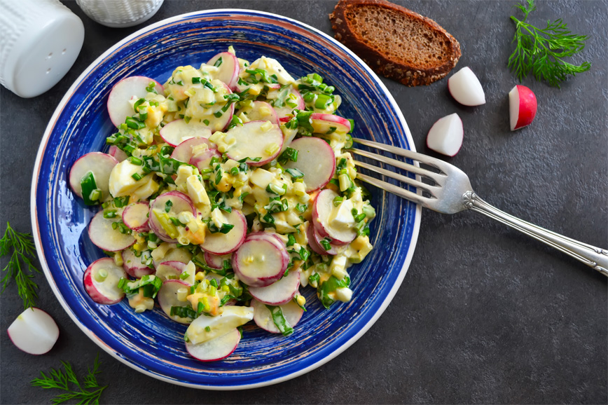 Vesennij salat s cheremshoj